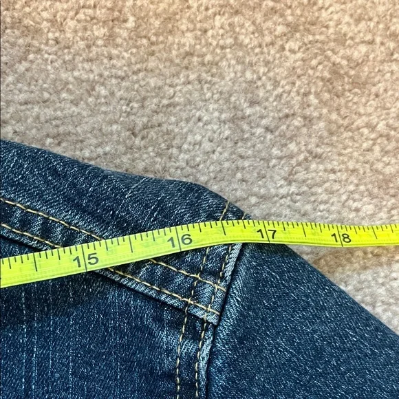 Uniqlo Dark Blue Denim Jacket Like New Size Small - Picture 9 of 13